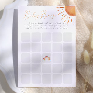 Little Ray of Sunshine Baby Bingo Game Einladung