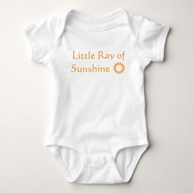 "Little Ray of Sunshine" Baby Bodysuit Strampler (Vorderseite)