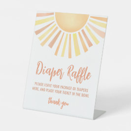 Little Ray Of Sunshine Baby Shower Diaper Raffle Sockelschild