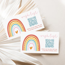 Little Ray of Sunshine Birthday Wish List QR Code