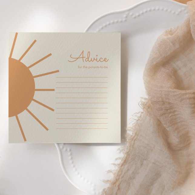 Little Ray of Sunshine Boho Advice Mitteilungskarte (Von Creator hochgeladen)