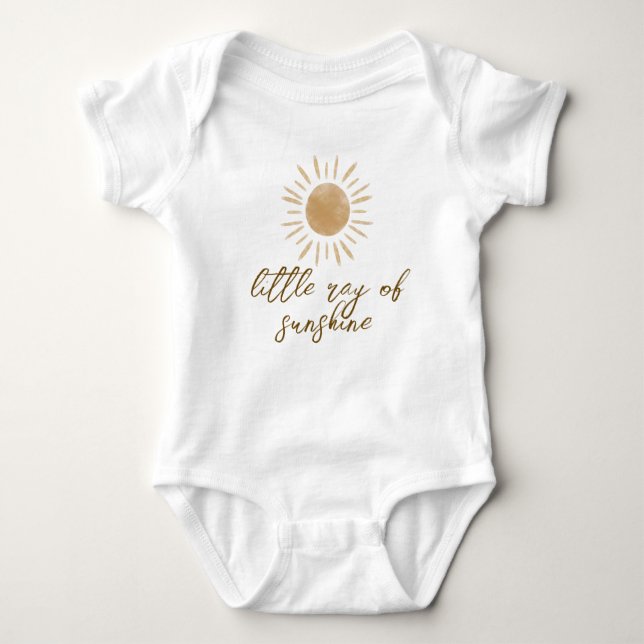 Little Ray of Sunshine Boho Baby Shower Baby Strampler (Vorderseite)
