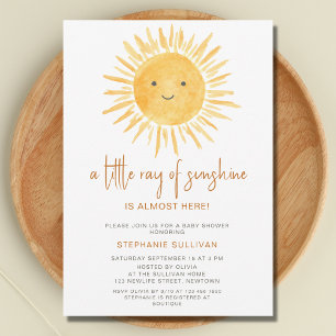 Little Ray of Sunshine Boho Baby Shower Einladung