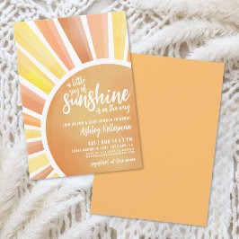 Little Ray Of Sunshine Boho Baby Shower Invitation Einladung