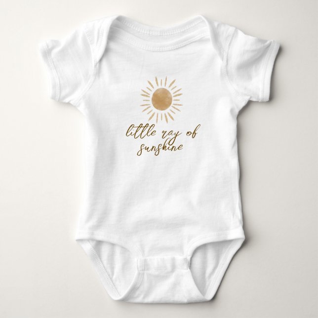 Little Ray of Sunshine Boho Baby Shower Strampler (Vorderseite)