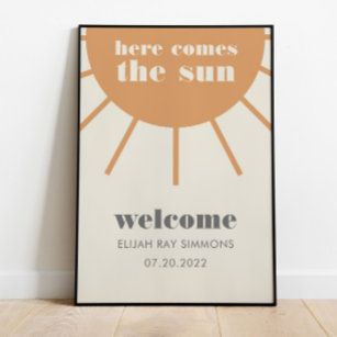 Little Ray of Sunshine Vintag Welcome Poster