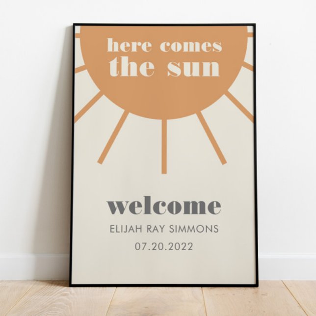 Little Ray of Sunshine Vintag Welcome Poster (Von Creator hochgeladen)