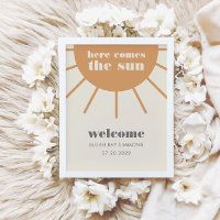 Little Ray of Sunshine Vintag Welcome Poster