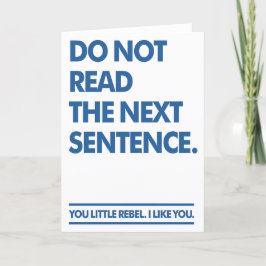 Little Rebel Dankeskarte