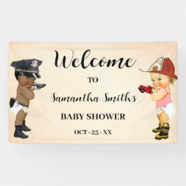 Little Recruit on the Way Welcome Baby Shower Banner