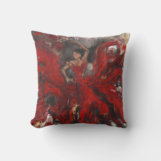 "Little Red" Art Throw Kissen (Vorderseite)