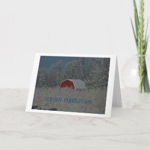 Little Red Barn, Peace, Liebe, Joy & Hope Feiertagskarte