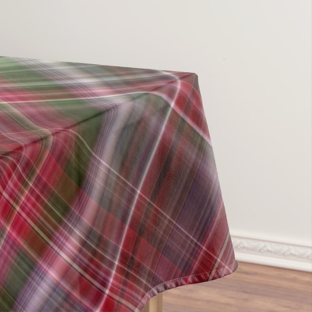Little Red Berries Red and Green Kariert Tischdecke (Beispiel)