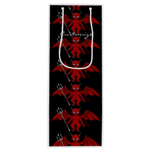 Little Red Devil Thunder_Cove Geschenktüte Für Weinflaschen