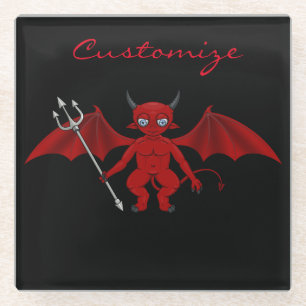 Little Red Devil Thunder_Cove Glasuntersetzer