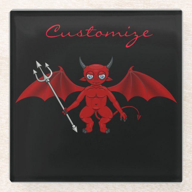 Little Red Devil Thunder_Cove Glasuntersetzer (Vorderseite)