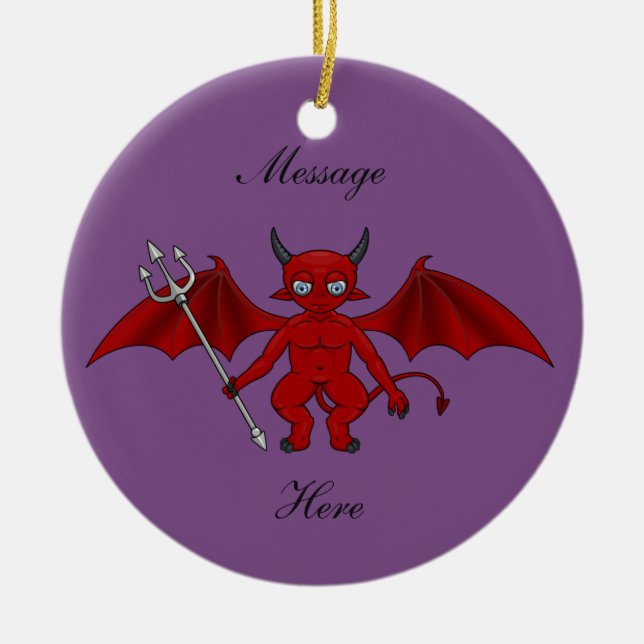 Little Red Devil Thunder_Cove Keramikornament (Vorne)