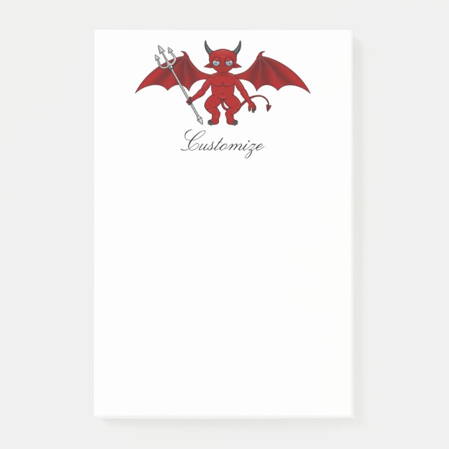 Little Red Devil Thunder_Cove Post-it Klebezettel (Vorderseite)