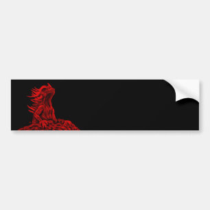 Little Red Dragon Autoaufkleber