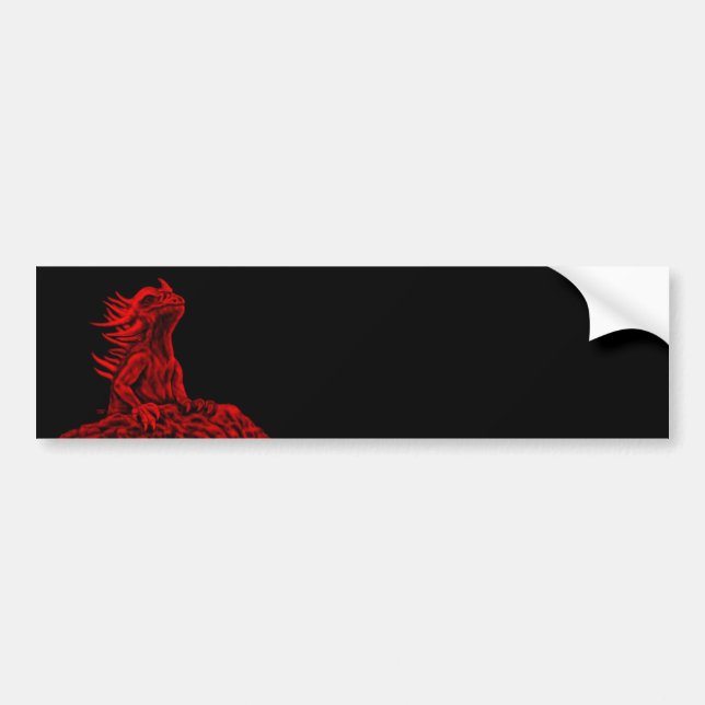 Little Red Dragon Autoaufkleber (Vorne)