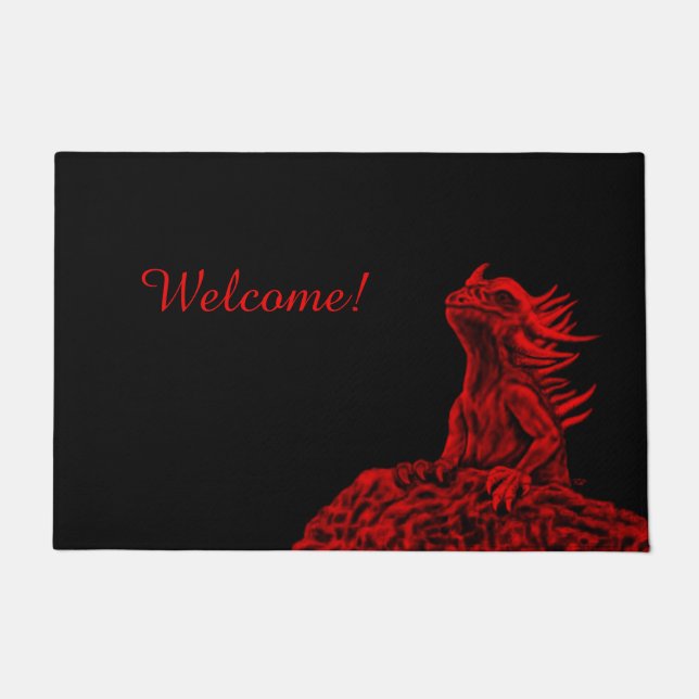 Little Red Dragon Fußmatte (Vorderseite)