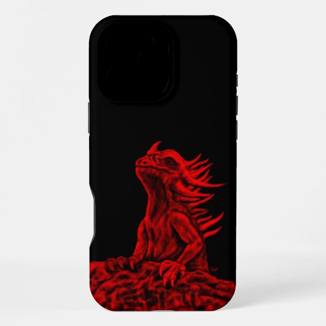 Little Red Dragon iPhone Hülle (Rückseite)