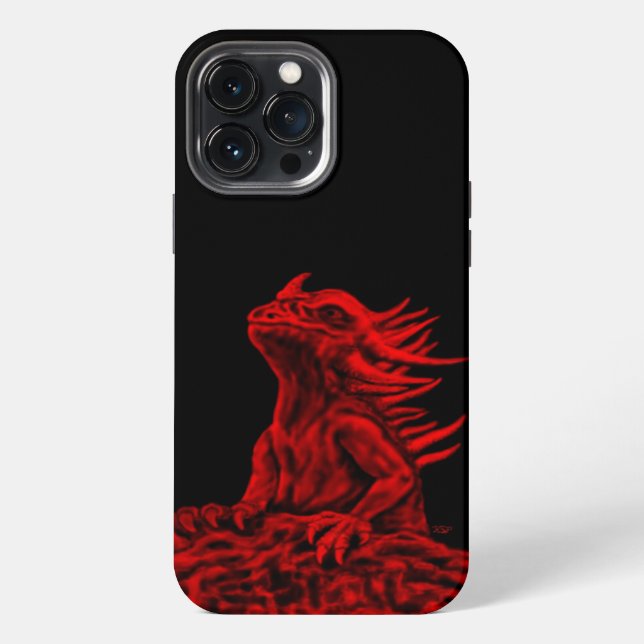 Little Red Dragon iPhone Hülle (Rückseite)