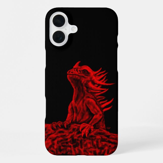 Little Red Dragon iPhone Hülle (Rückseite)