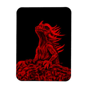 Little Red Dragon Magnet