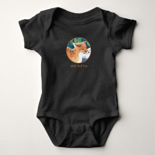Little Red Fox Baby Bodysuit Strampler