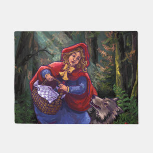 Little Red Riding Hood Art Fußmatte