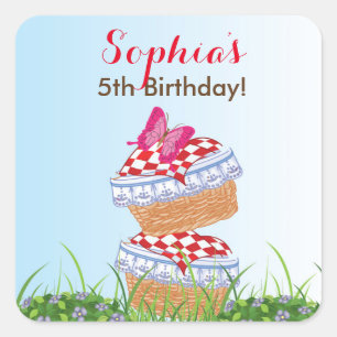 Little Red Riding Hood Birthday Stickers