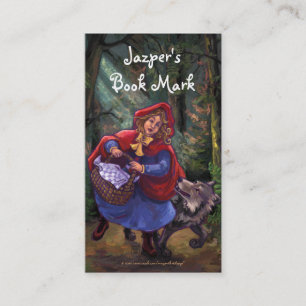 Little Red Riding Hood Book Mark Visitenkarte
