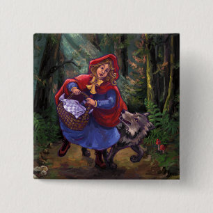 Little Red Riding Hood Button