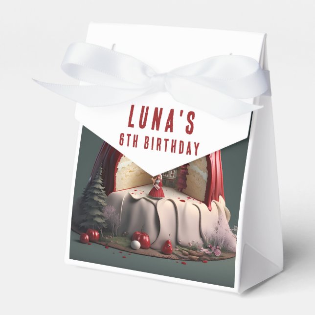 Little Red Riding Hood Cake - Geburtstag Geschenkschachtel (Vorderseite)