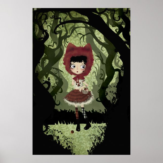 Little Red Riding Hood Card Poster (Vorne)