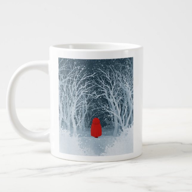 Little Red Riding Hood Jumbo-Tasse (Links)