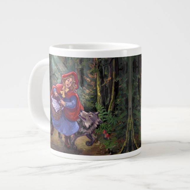 Little Red Riding Hood Jumbo-Tasse (Vorderseite Links)