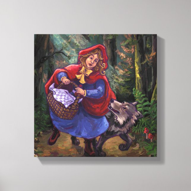 Little Red Riding Hood Leinwanddruck (Vorderseite)