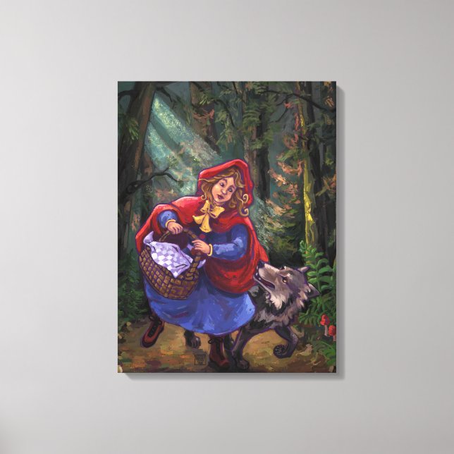 Little Red Riding Hood Leinwanddruck (Vorderseite)