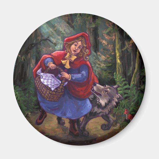 Little Red Riding Hood Magnet (Vorne)