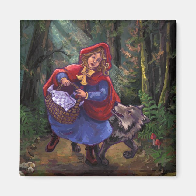 Little Red Riding Hood Magnet (Vorne)