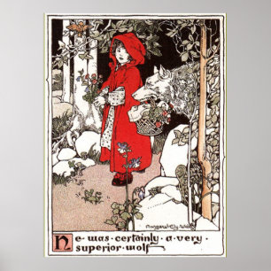 Little Red Riding Hood Margaret Ely Webb Poster
