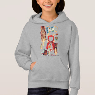 Little Red Riding Hood, Paper Doll, Louis Wain Hoodie