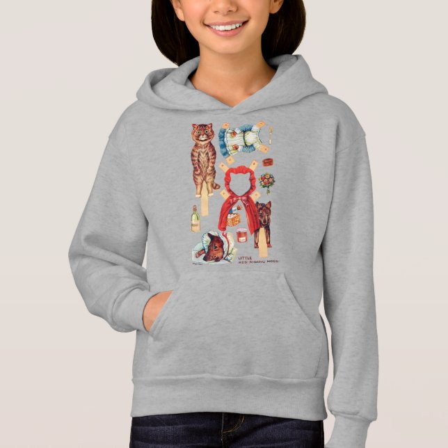 Little Red Riding Hood, Paper Doll, Louis Wain Hoodie (Vorderseite)