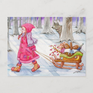 Little Red Riding Hood Post Card Postkarte