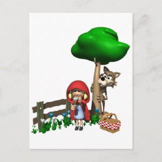 Little Red Riding Hood Postcard Postkarte