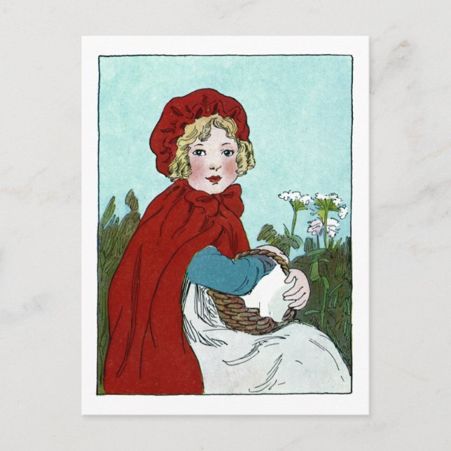 Little Red Riding Hood Postkarte (Vorderseite)
