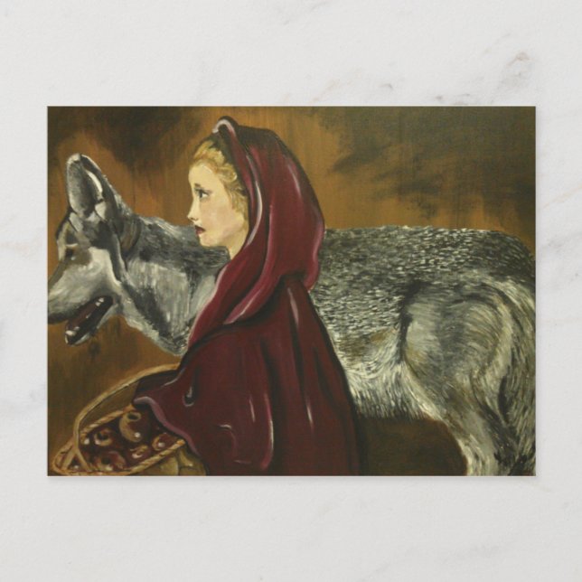 Little Red Riding Hood Postkarte (Vorderseite)