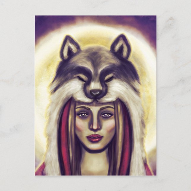 Little Red Riding Hood Postkarte (Vorderseite)